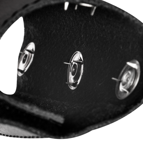 Rimba Bondage Play - Lederen Peniskoker met spijkers - Zwart