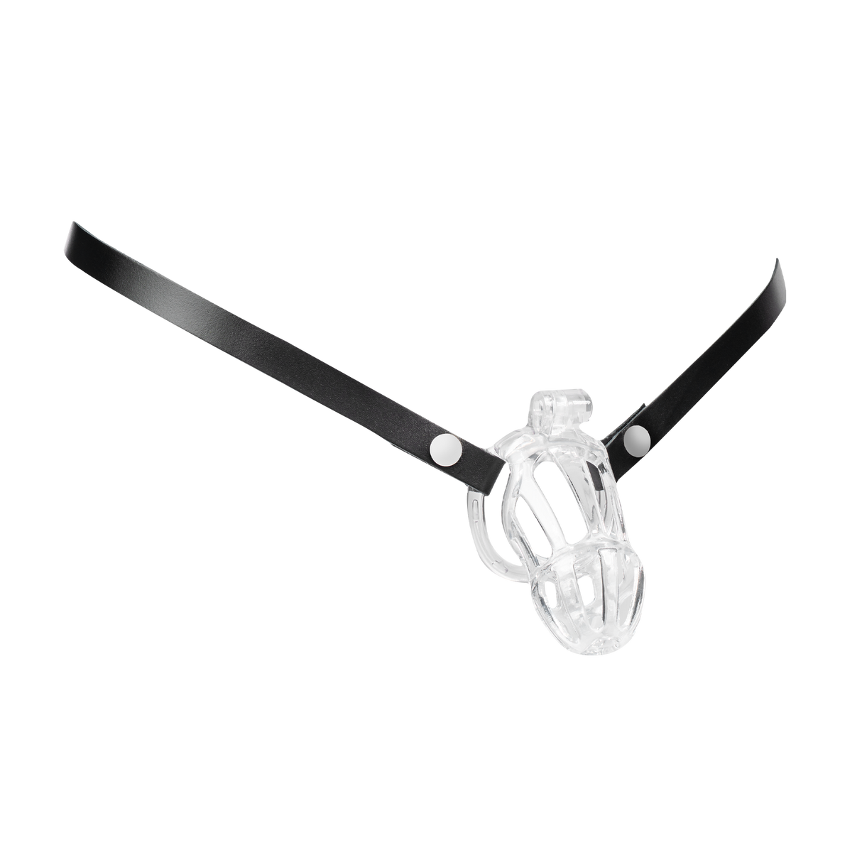 Rimba Bondage Play - Lederen Heupband Voor Peniskooien - Zwart