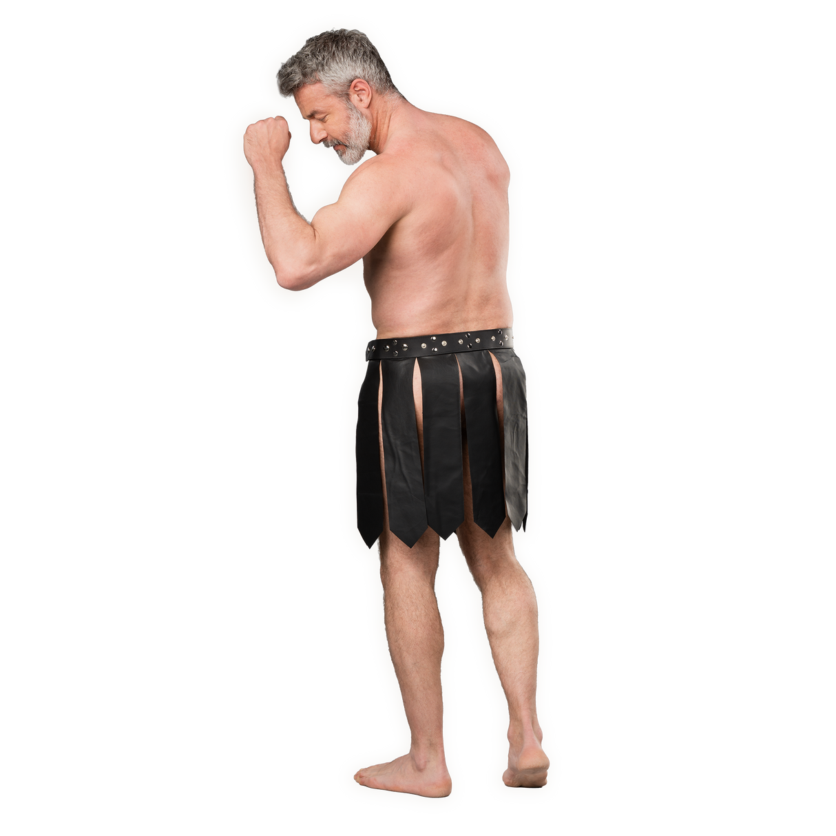 Rimba Bondage Play - Lederen Herenrok - Zwart
