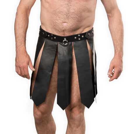 Rimba Bondage Play - Lederen Herenrok - Zwart