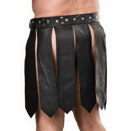 Rimba Bondage Play - Lederen Herenrok - Zwart