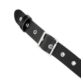 Rimba Bondage Play - Lederen Borstharnas met Halsband - Zwart