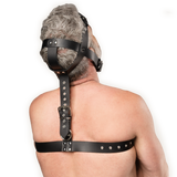 Rimba Bondage Play - Lederen Fixatieharnas - Zwart