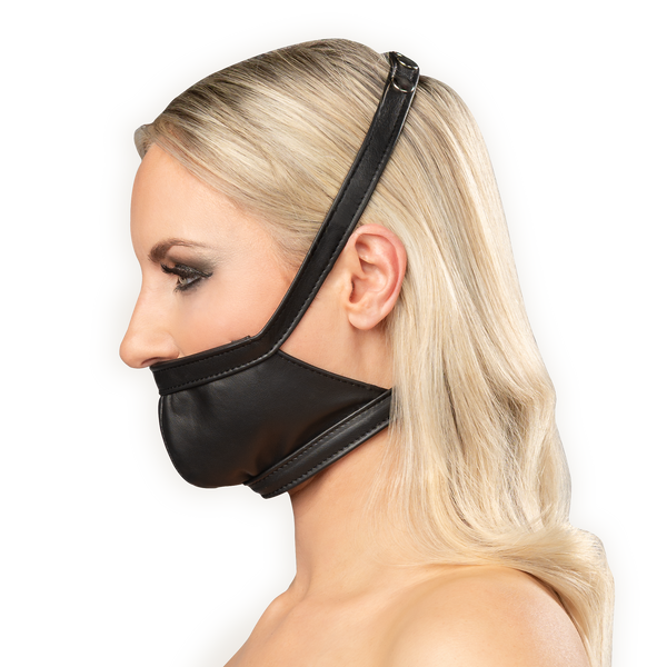 Rimba Bondage Play - Lederen Muilkorf - Zwart