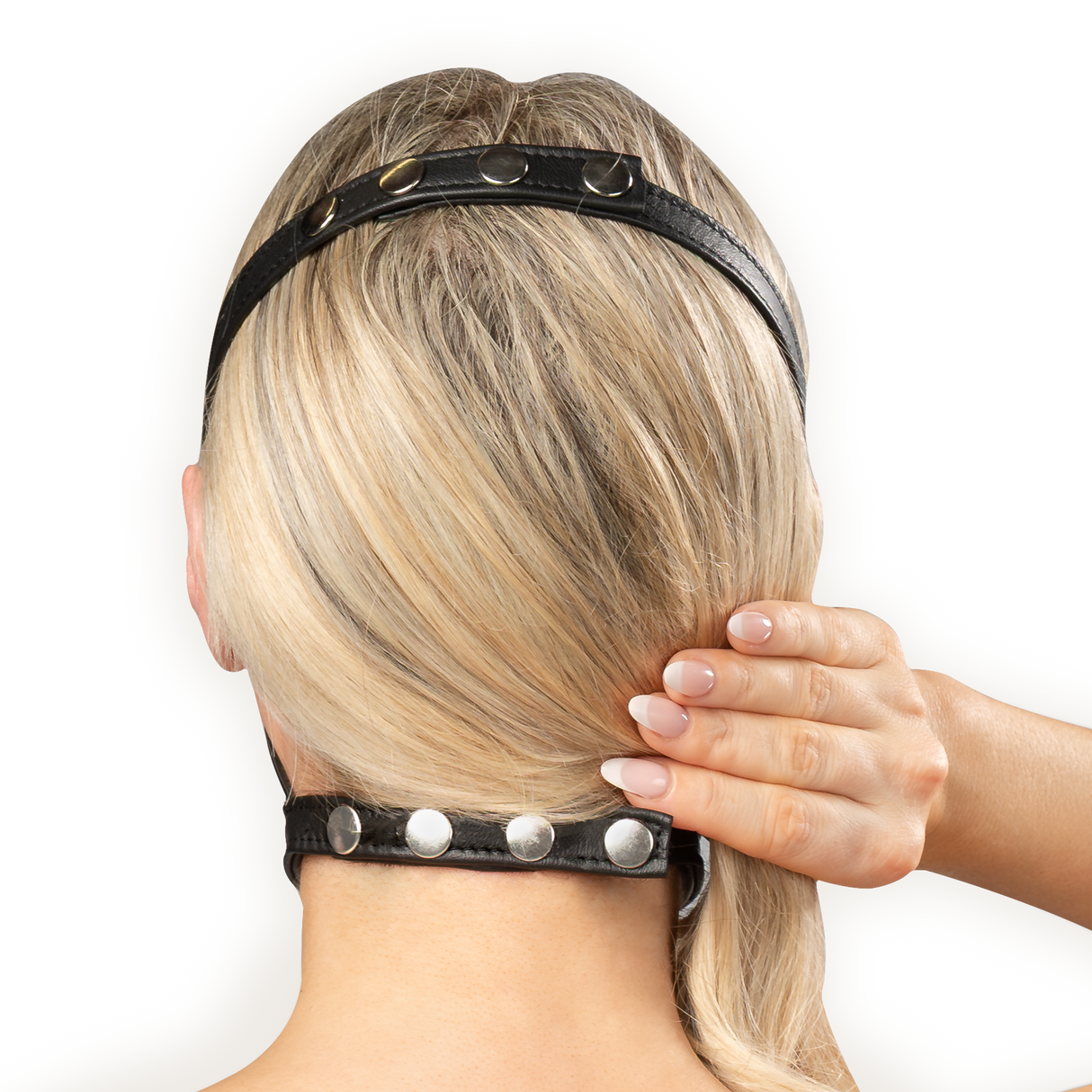 Rimba Bondage Play - Lederen Muilkorf - Zwart