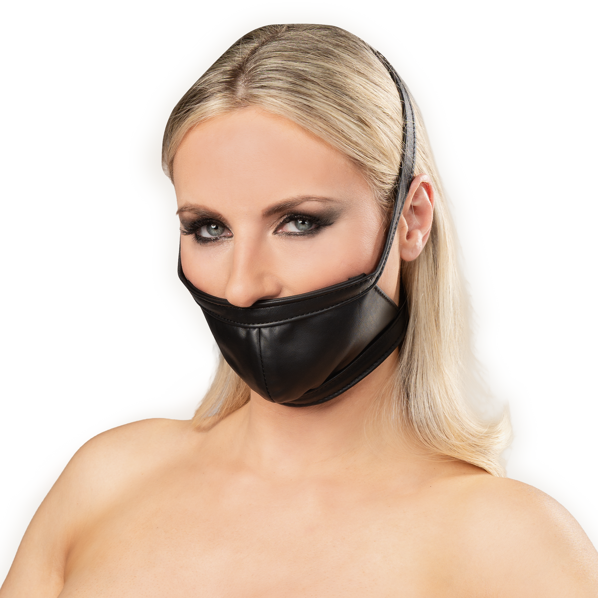 Rimba Bondage Play - Lederen Muilkorf - Zwart