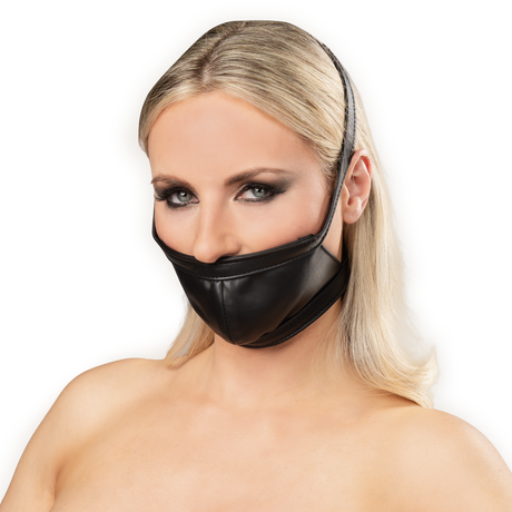 Rimba Bondage Play - Lederen Muilkorf - Zwart