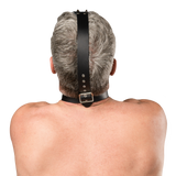 Rimba Bondage Play - Lederen Hoofdharnas met Neushaken - Zwart