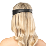 Rimba Bondage Play - Lederen Blinddoek - Zwart