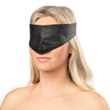 Rimba Bondage Play - Lederen Blinddoek - Zwart