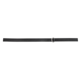 Rimba Bondage Play - Lederen Halsband met Klittenband - Zwart