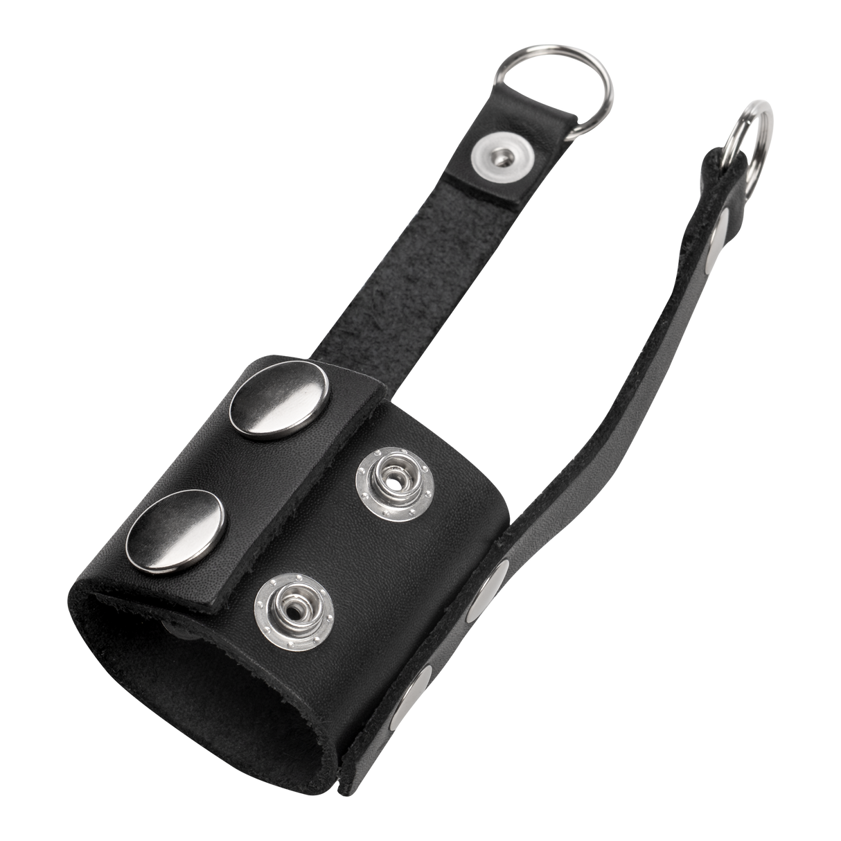 Rimba Bondage Play - Lederen ballstretcher - Zwart