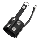 Rimba Bondage Play - Lederen ballstretcher - Zwart