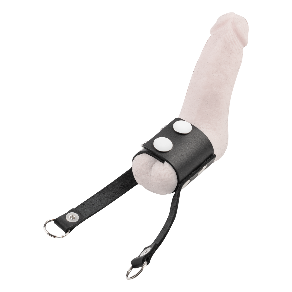 Rimba Bondage Play - Lederen ballstretcher - Zwart