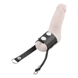 Rimba Bondage Play - Lederen ballstretcher - Zwart