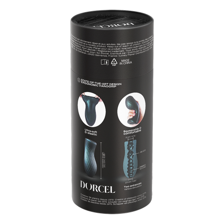 Dorcel - Sili-Cup - Dual Sensation Masturbator - Blauw Metallic