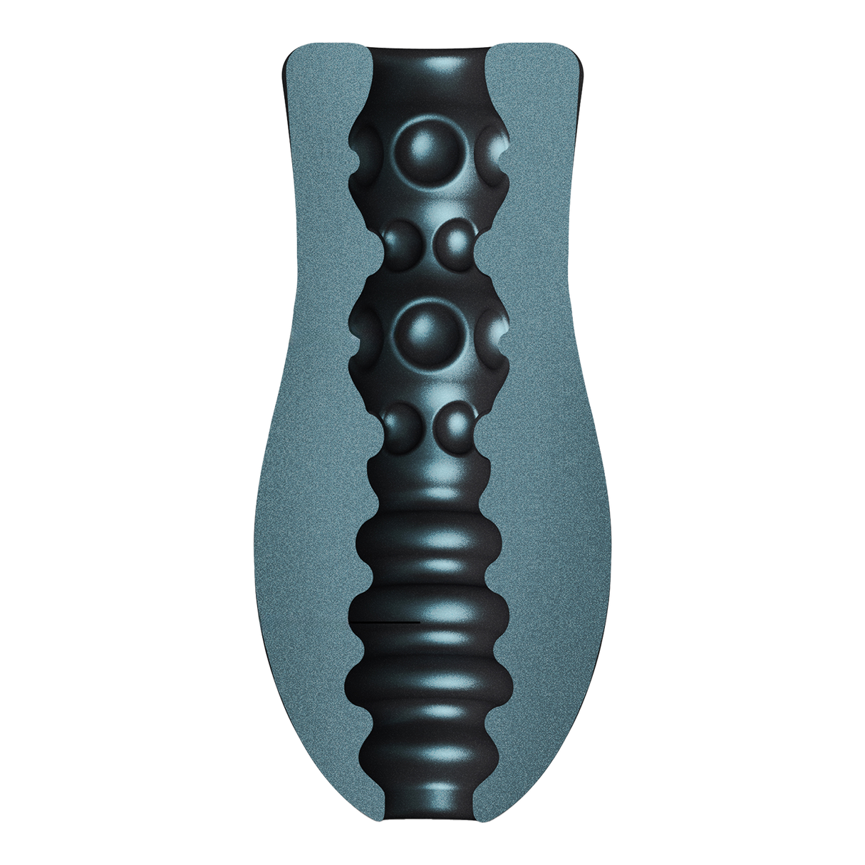 Dorcel - Sili-Cup - Dual Sensation Masturbator - Blauw Metallic