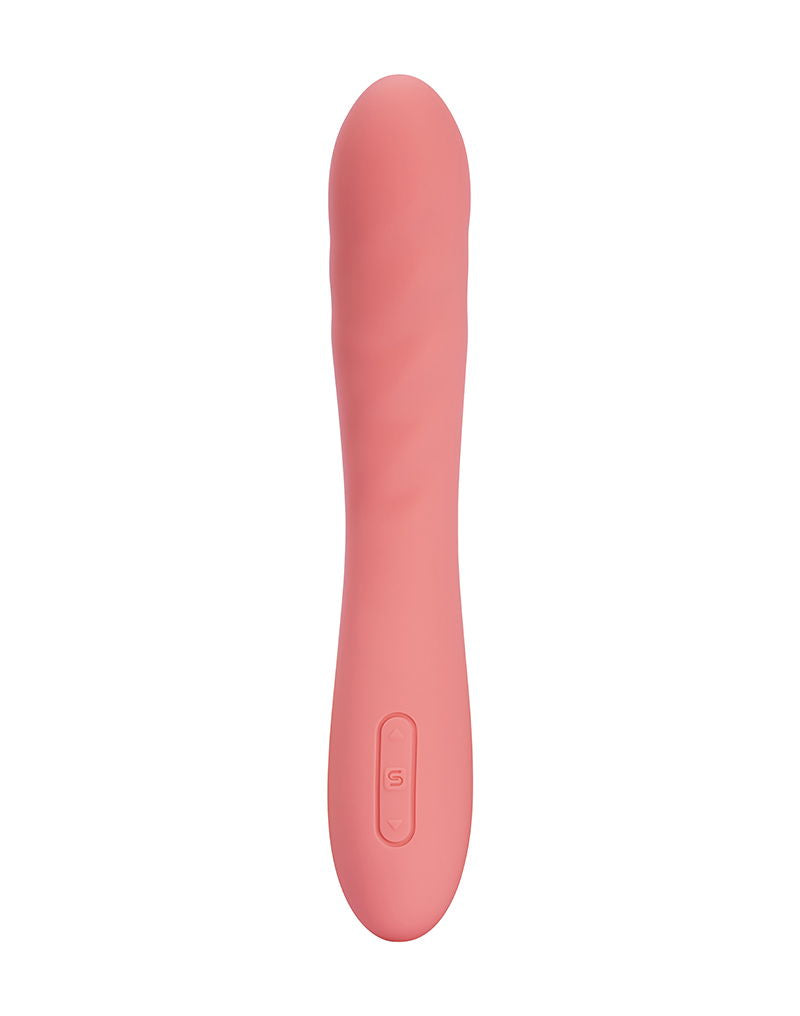 SVAKOM - Ava Neo - Thrusting Vibrator - Peach Pink