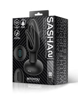 IY - Sasha - Vibrerende plug met bewegende tong en afstandsbediening - Zwart