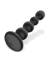 IY - Mouve - Buttplug met golven en vibratie met afstandsbediening, 2 motoren - Zwart