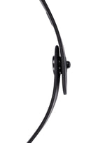 Rimba Latex Play - Halsband met opschrift 'Use Me' - Zwart & Wit