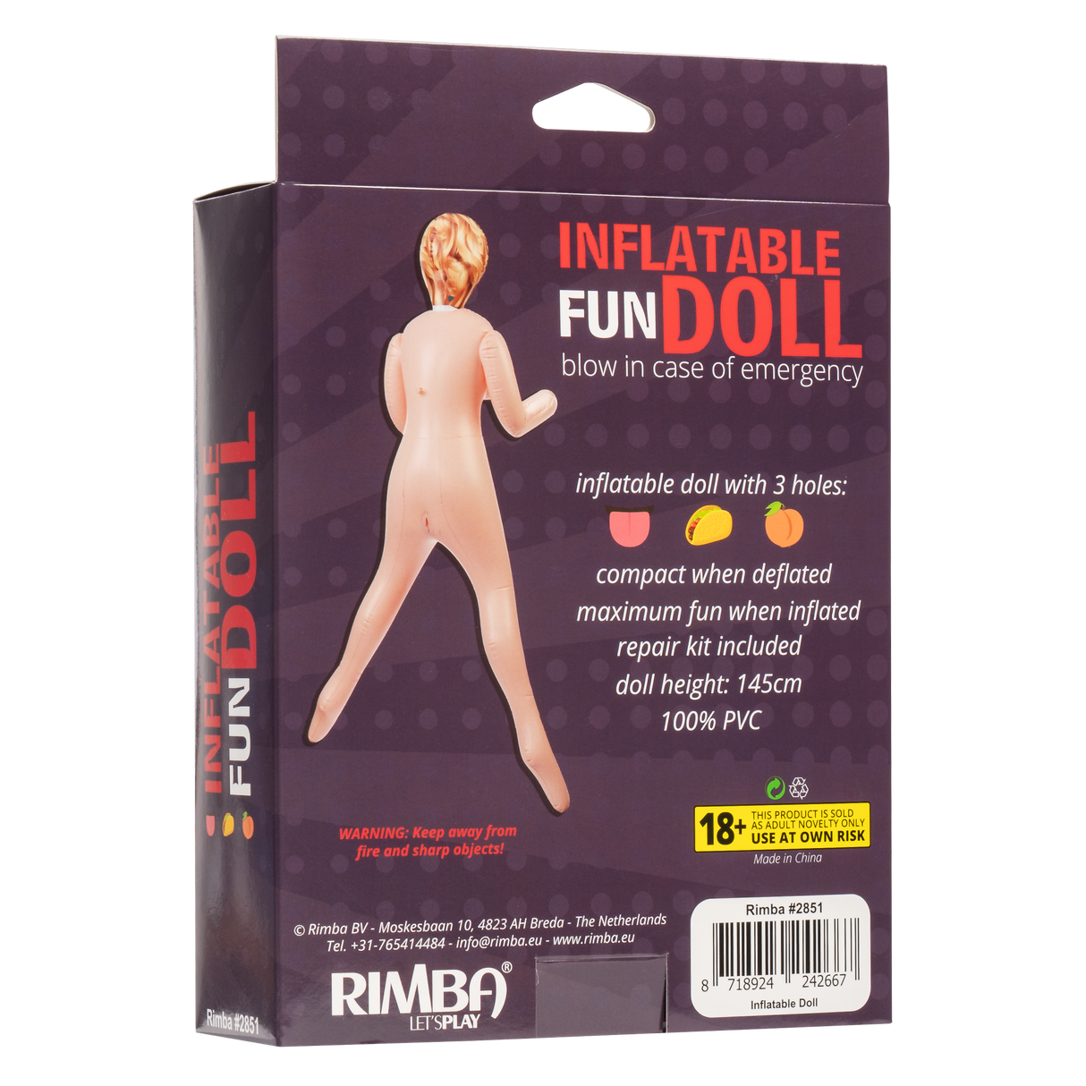 Inflatable Fun Doll - Fill Me Up, Stud! - Nude