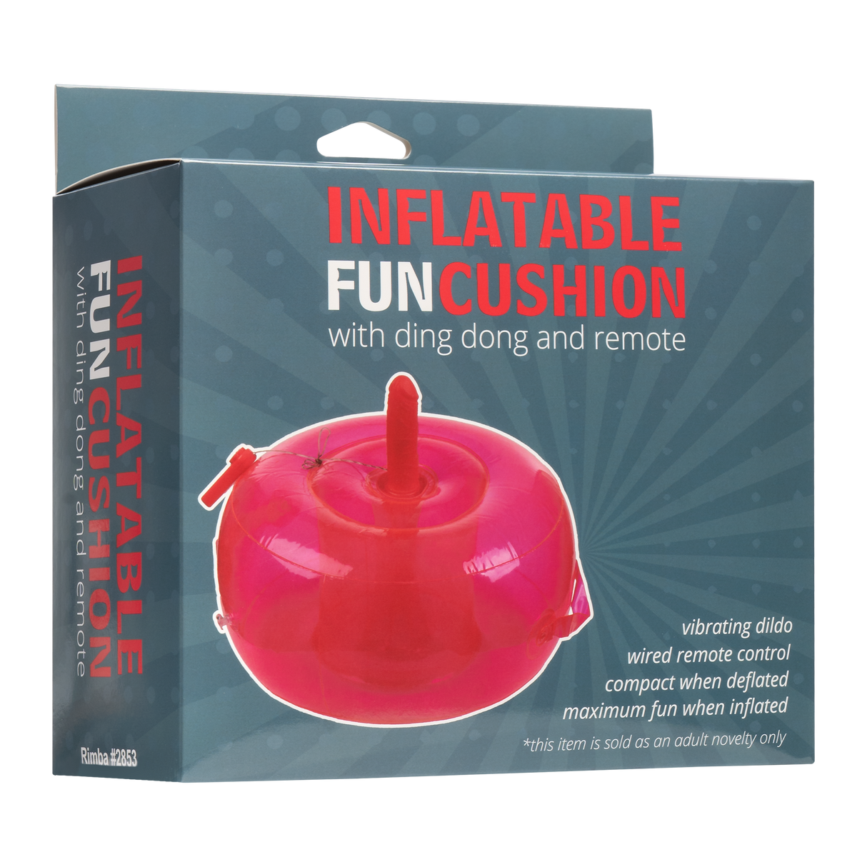 Inflatable Fun Cushion - met Ding Dong en afstandsbediening - Roze