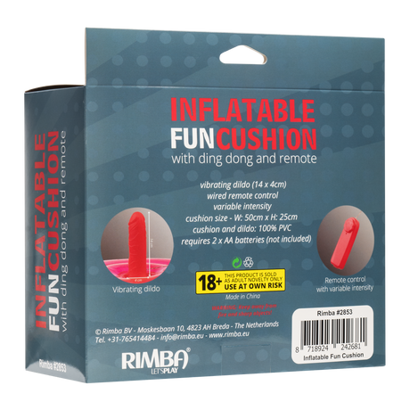 Inflatable Fun Cushion - met Ding Dong en afstandsbediening - Roze