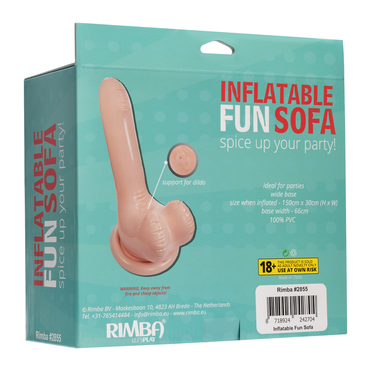 Inflatable Fun Sofa - Spice Up Your Party! - Nude
