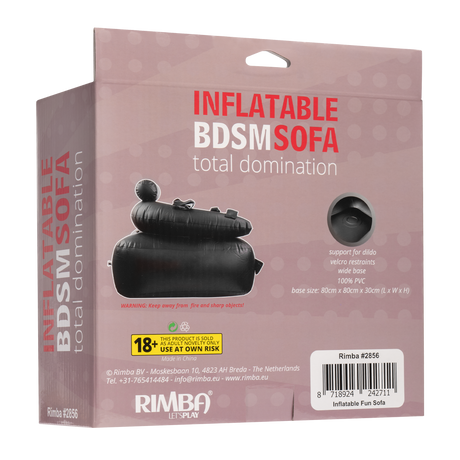 Inflatable Fun BDSM Sofa - Total Domination - Zwart