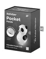 Satisfyer - Pocket Panda - Dubbele Air Pulse Vibrator - Zwart/Wit