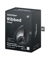 Satisfyer - Ribbed Petal - Draagbare Vibrator (met app-bediening) - Zwart