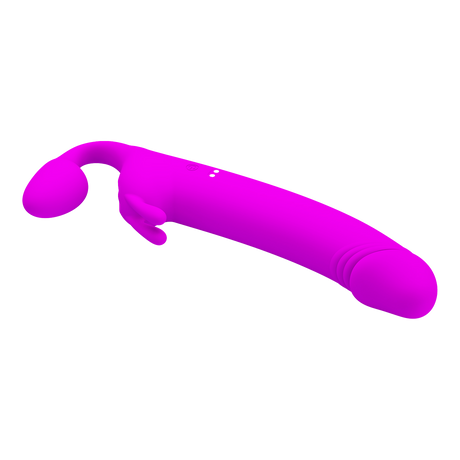 Pretty Love - Zanini - Vibrerende Strapless Strap-On - Paars