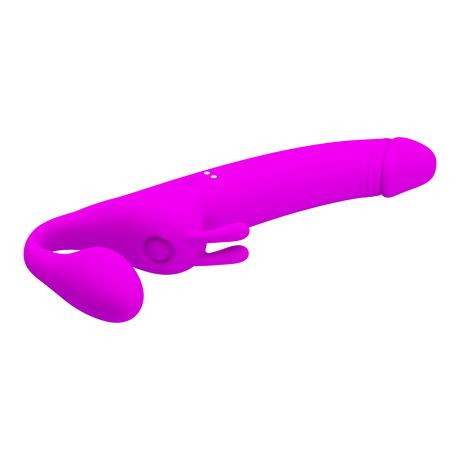 Pretty Love - Zanini - Vibrerende Strapless Strap-On - Paars