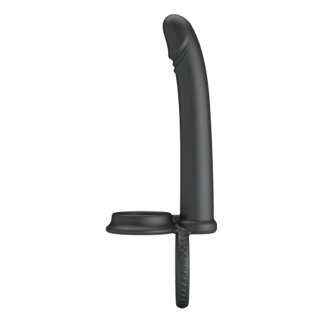 Pretty Love - Moses - Cock en Ball Ring Dildo - Zwart