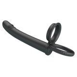 Pretty Love - Moses - Cock en Ball Ring Dildo - Zwart