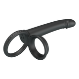 Pretty Love - Moses - Cock en Ball Ring Dildo - Zwart