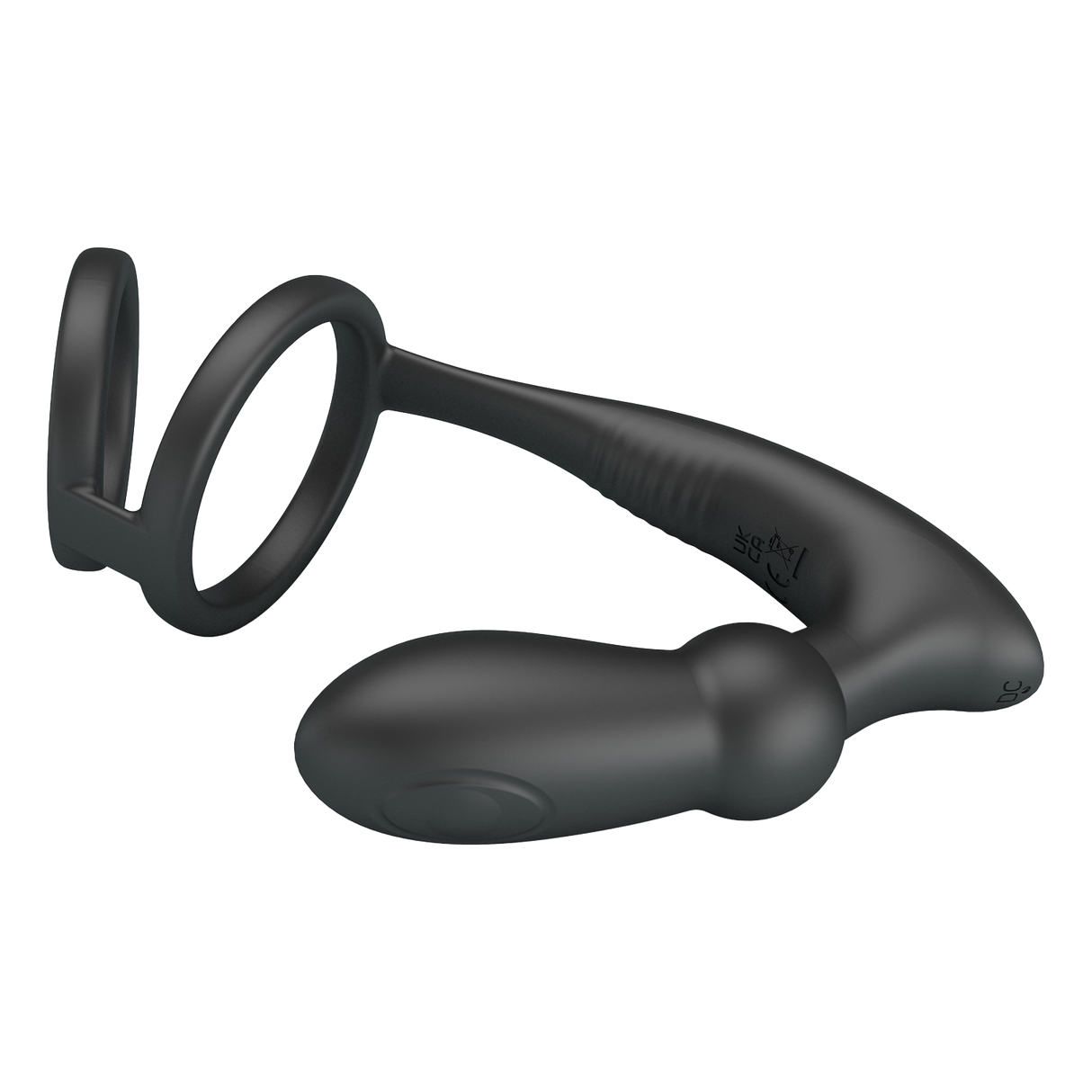 Pretty Love - Emoni - Cock Ring met Butt Plug - Zwart