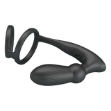 Pretty Love - Emoni - Cock Ring met Butt Plug - Zwart