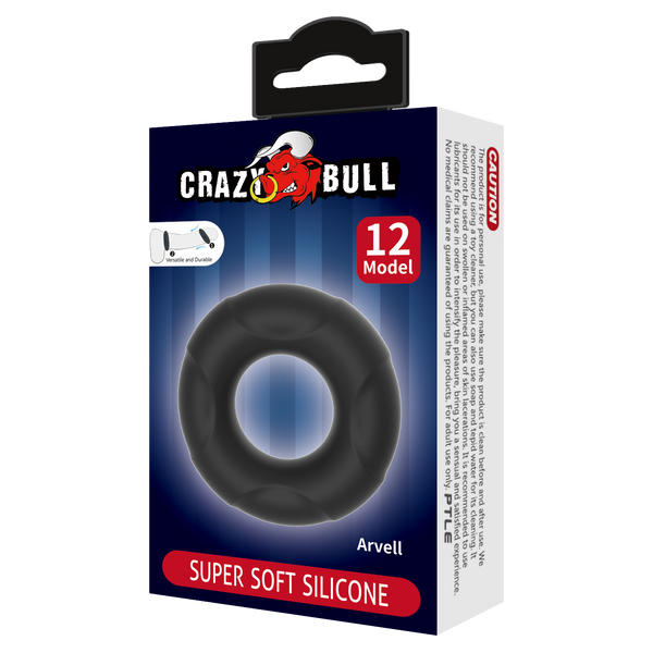 Crazy Bull - Arvell - Cock Ring - Model 12 - Zwart