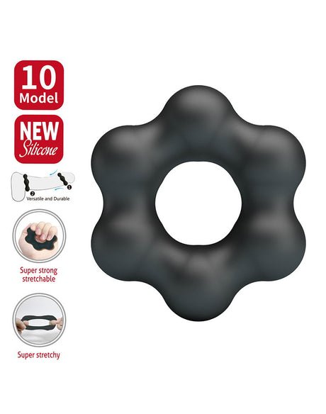 Crazy Bull - Clauzell - Cock Ring - Model 10 - Zwart