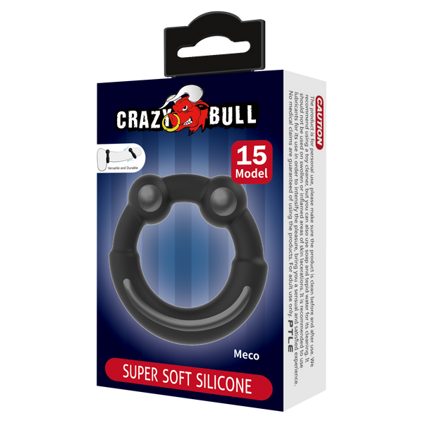 Crazy Bull - Meco - Cock Ring - Model 15 - Zwart