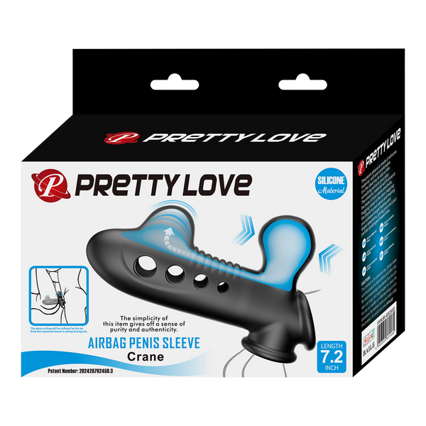 Pretty Love - Crane - Airbag Penis Sleeve - Zwart
