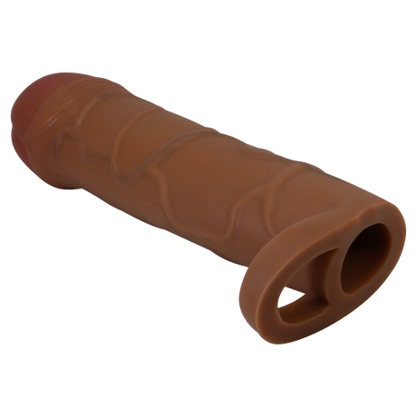 Pretty Love - Bunion - Cock Ring met verlengde Penis Sleeve - 25mm - Bruin