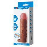Pretty Love - Hani - Cock Ring met verlengde Penis Sleeve - 50mm - Bruin