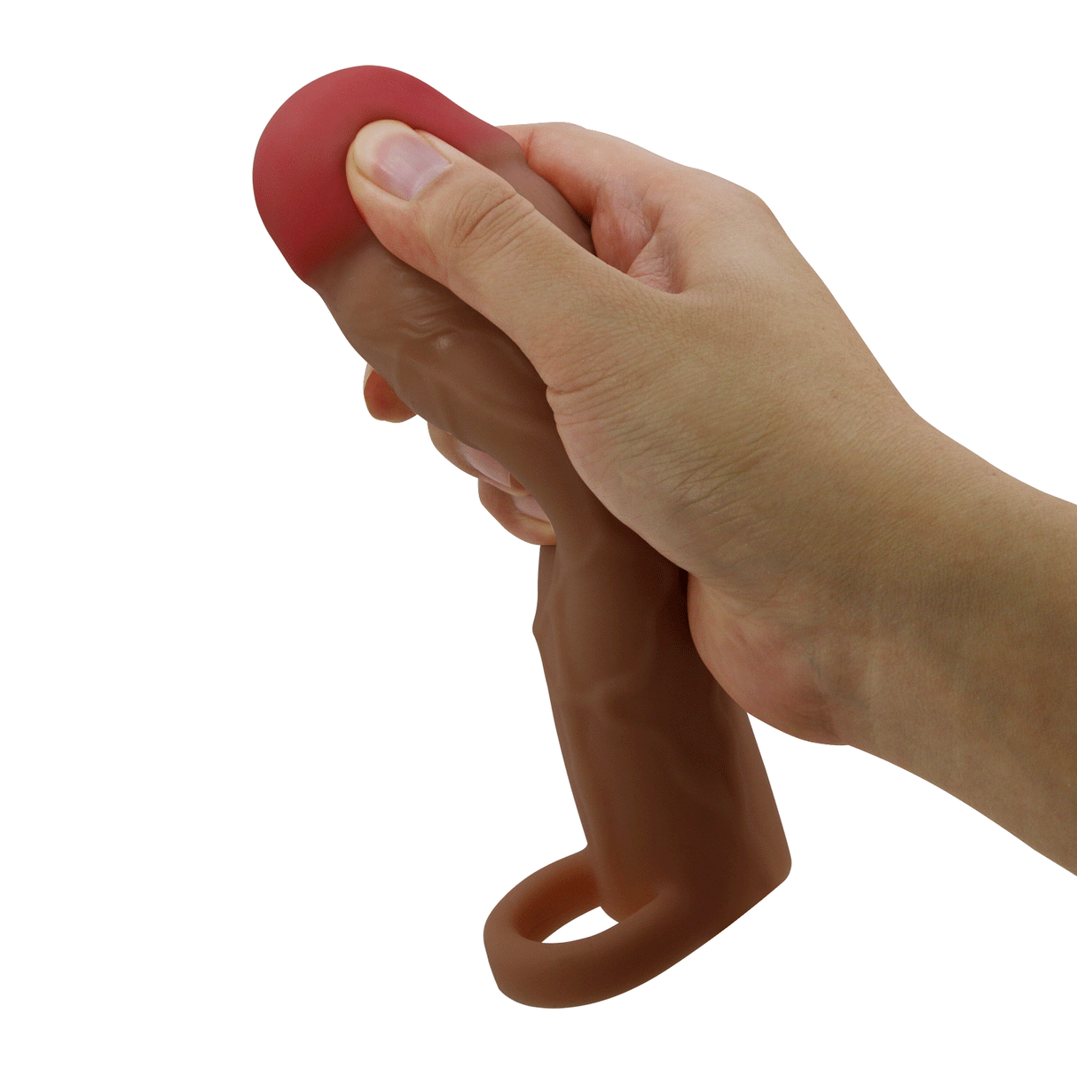Pretty Love - Hani - Cock Ring met verlengde Penis Sleeve - 50mm - Bruin