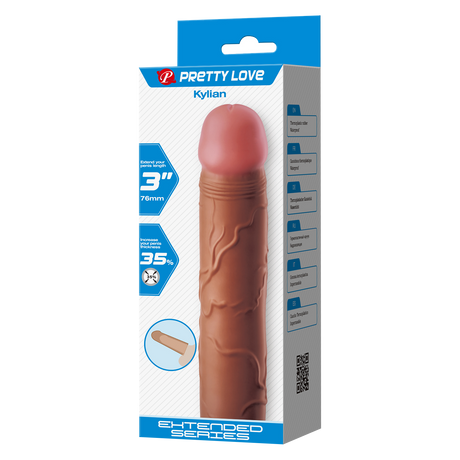 Pretty Love - Kylian - Penisverlenger - 75mm - Bruin
