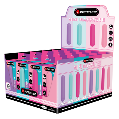 Pretty Love - Stefan - Mini Massager 32 Stuks - Kleuren Assorti