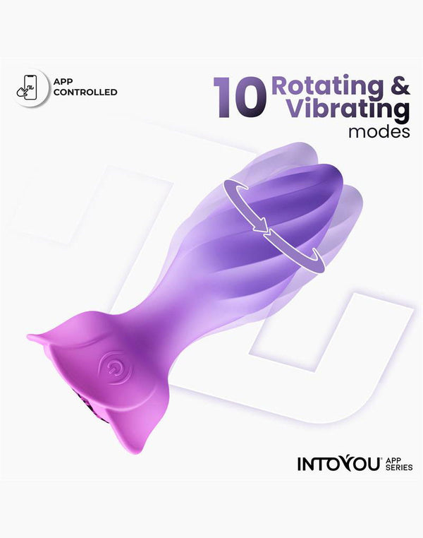IY - Moxy - Buttplug 360º Rotatie (met App-bediening) - Lila