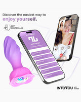 IY - Moxy - Buttplug 360º Rotatie (met App-bediening) - Lila